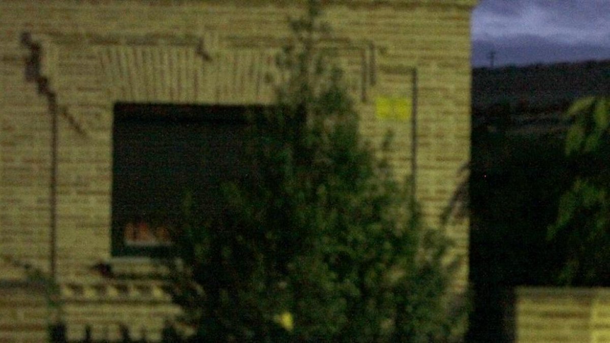Vivienda que recibió los disparos con una escopeta de perdigones-D.M.