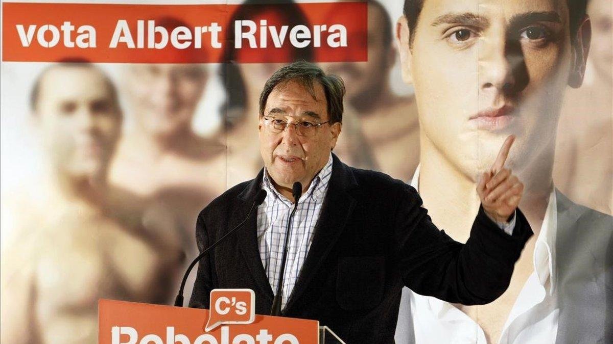 Francesc de Carreras en un acto sobre el modelo educativo en la UAB.-RICARD CUGAT