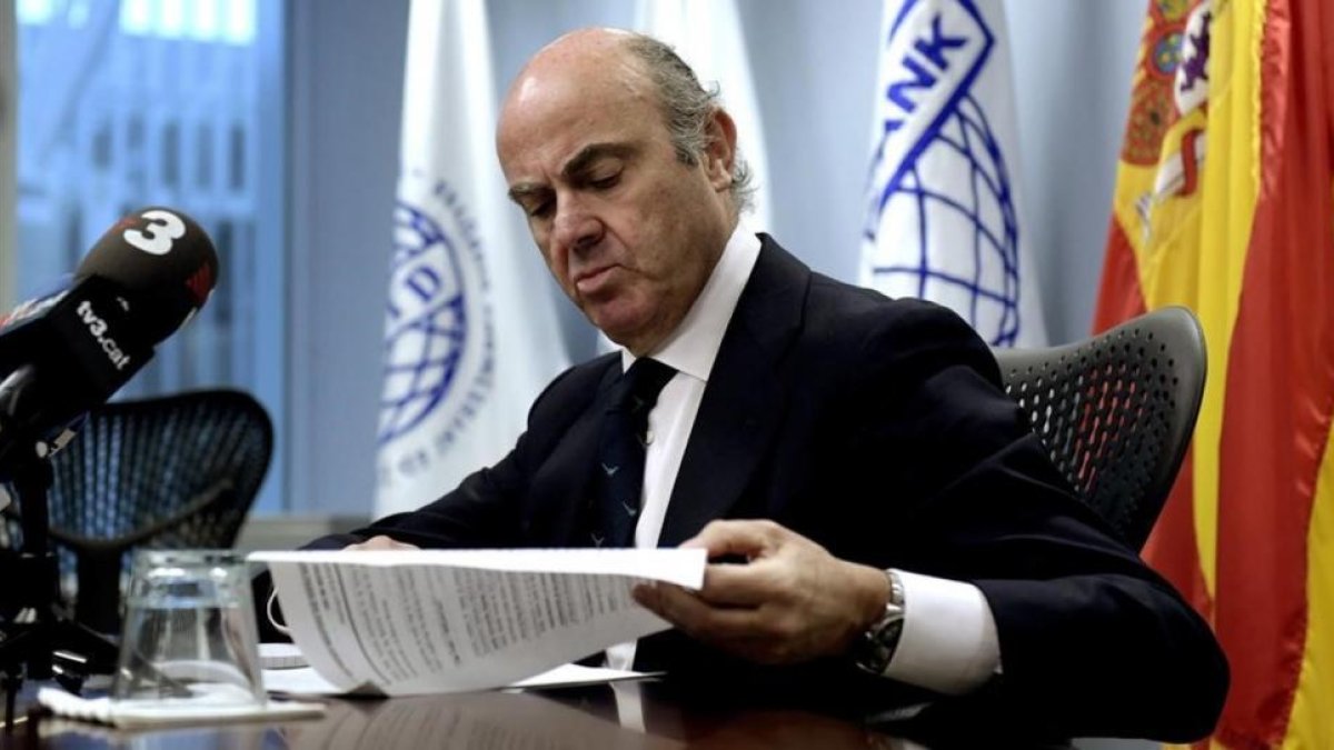 El ministro de Economía, Luis de Guindos, en una imagen de archivo.-LENIN NOLLY
