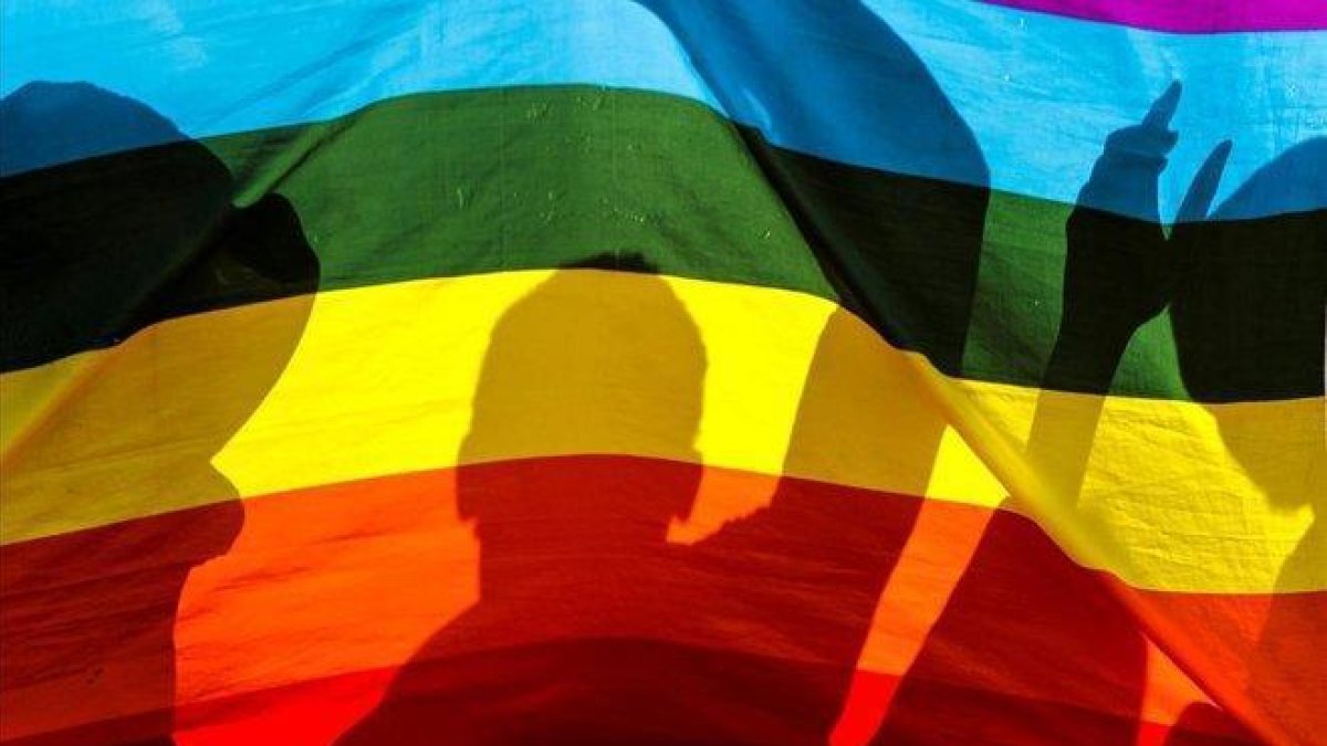 Miles de personas asistieron con banderas y vestidos referentes a la comunidad LGBT-DAI KUROKAWA (EFE)