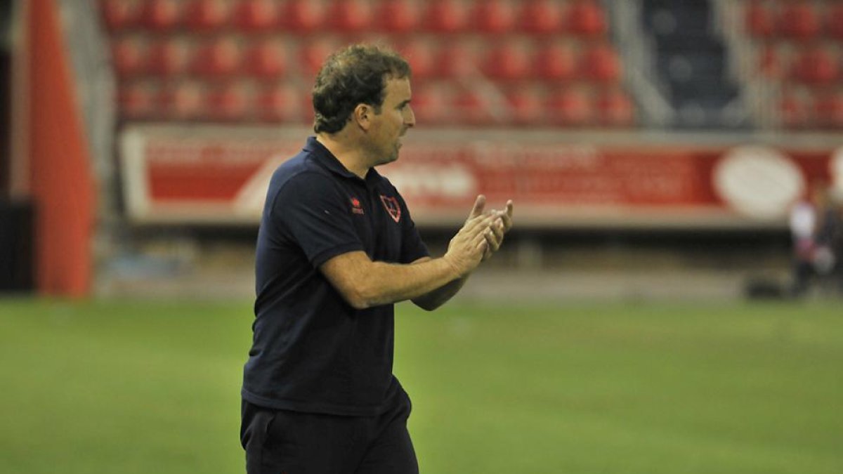 Jagoba Arrasate durante el encuentro ante el Alavés en Los Pajaritos.-VALENTÍN GUISANDE