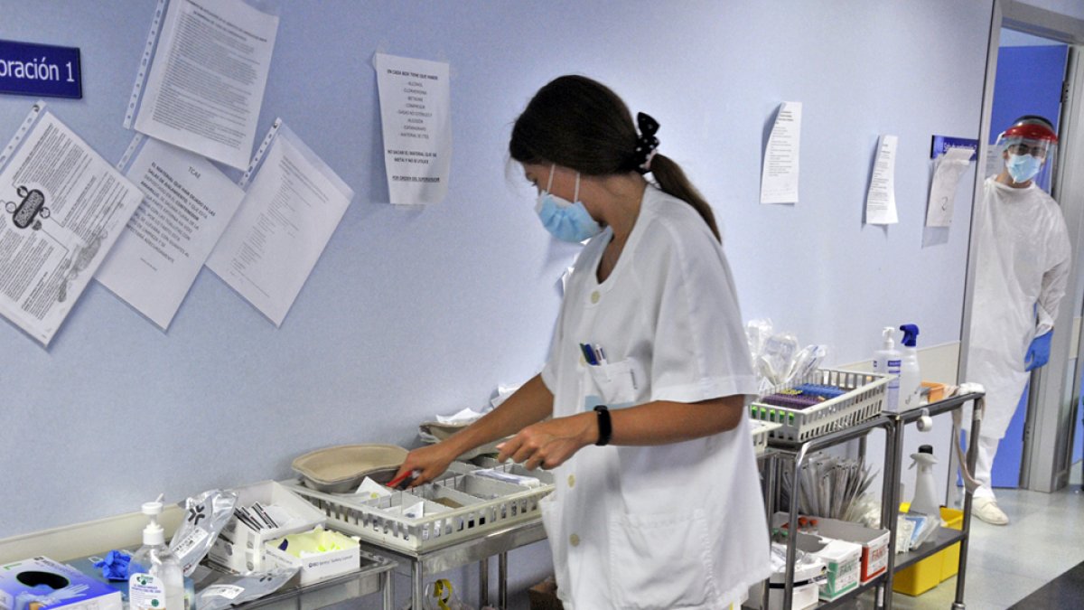 Una enfermera en el Hospital en una imagen de archivo. HDS