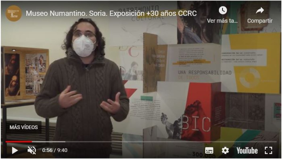 Captura de uno de los vídeos explicativos de la exposición en YouTube.-HDS