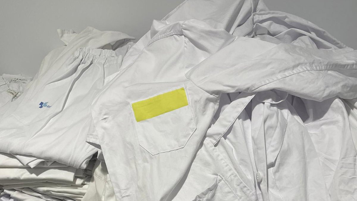 Estado en que llegaba la ropa los primeros días de la externalización. HDS