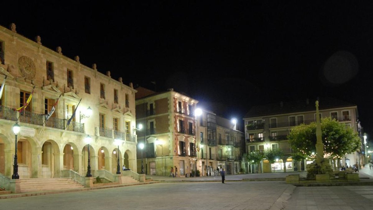 Imagen retrospectiva de la plaza Mayor.-valentín Guisande