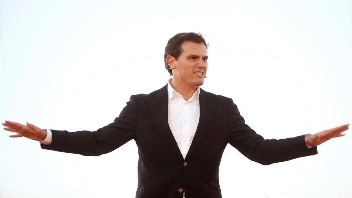 Rivera, este sábado, en Las Tablas de Daimiel.-EFE