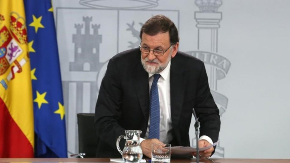 Mariano Rajoy, el pasado viernes en la Moncloa.-DAVID CASTRO