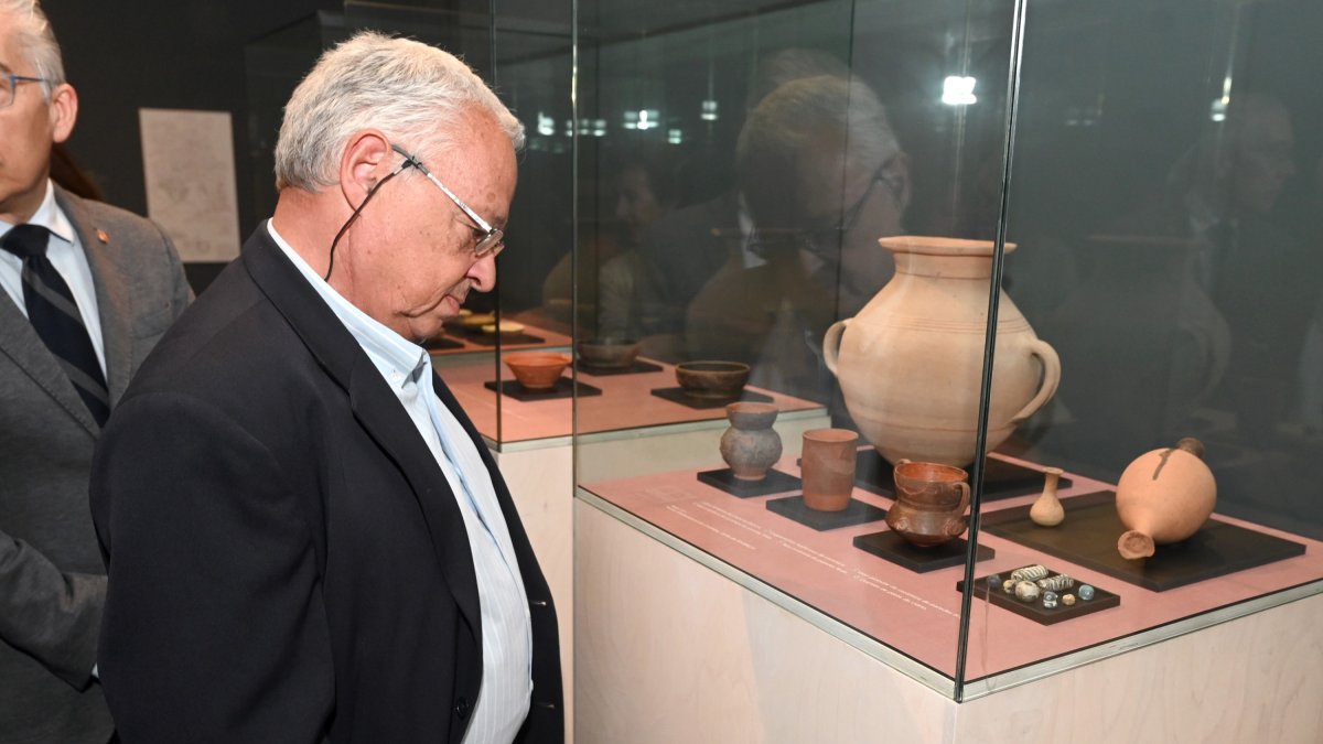 Gonzalo Santonja en una exposición.-ICAL