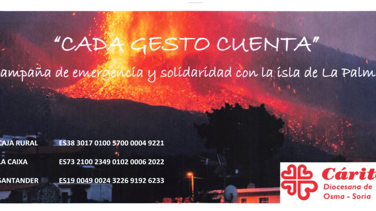 Tarjeta repartida en las parroquias.-HDS