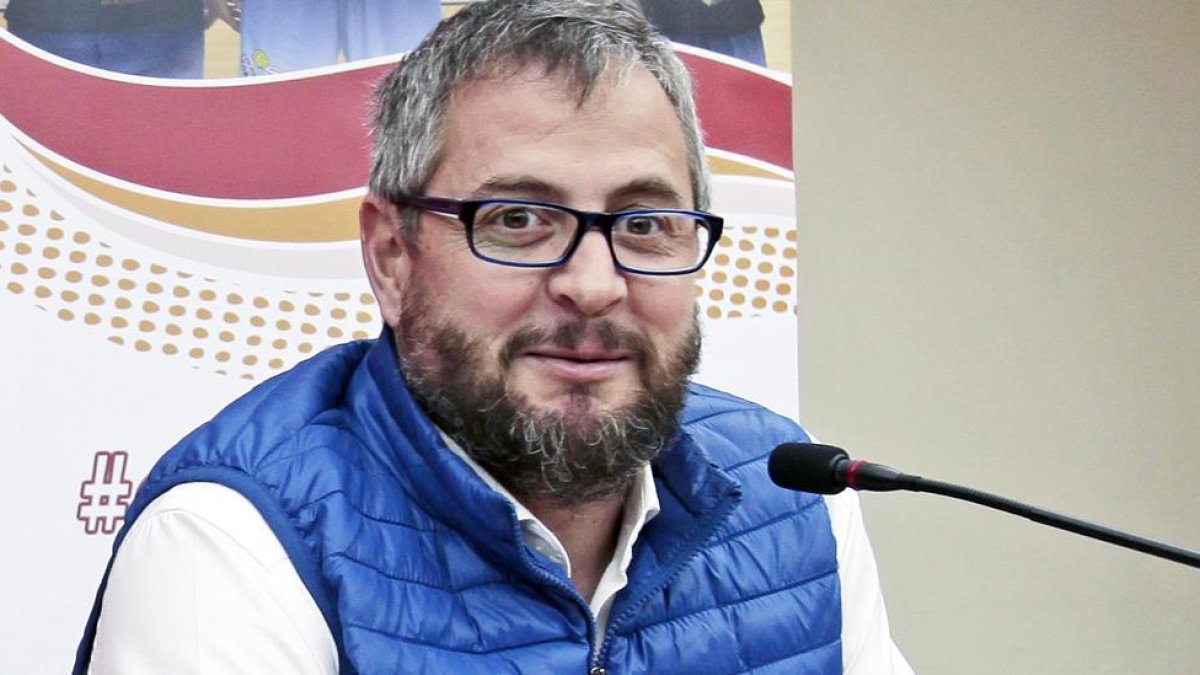 Alfredo Cabrerizo en una comparecencia ante los medios la pasada temporada.-Mario Tejedor