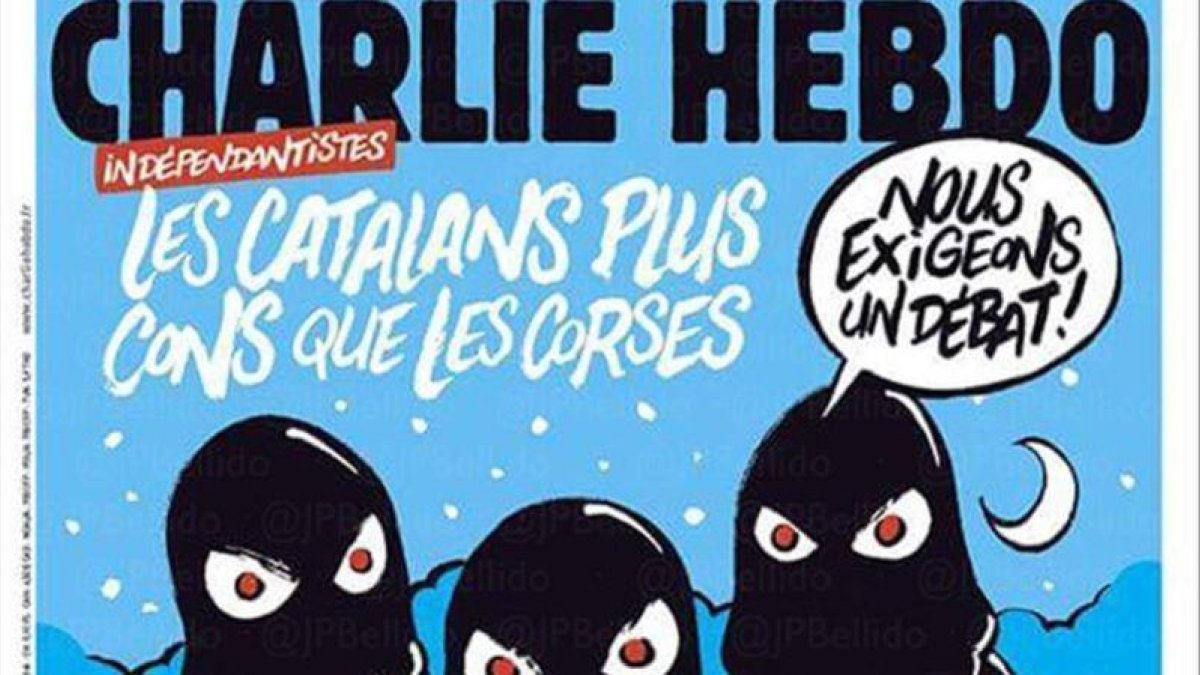 La portada de Charlie Hebdo dedicada al procés.-EL PERIÓDICO