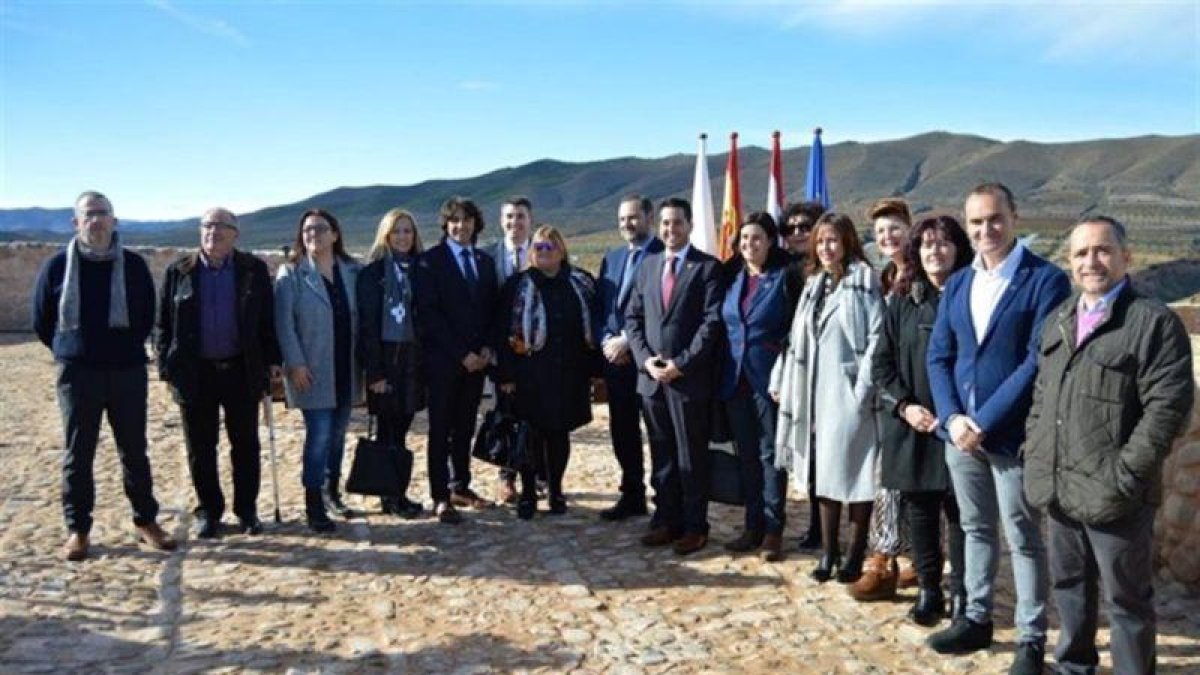 El ministro de Fomento José Luis Ábalos en la inauguración del castillo de Arnedo.-AGENCIAS