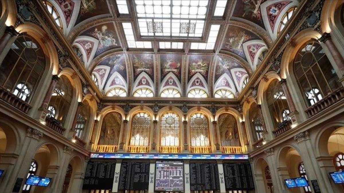 Imagen del parquet de la Bolsa de Madrid.-EFE / GUILLÉN