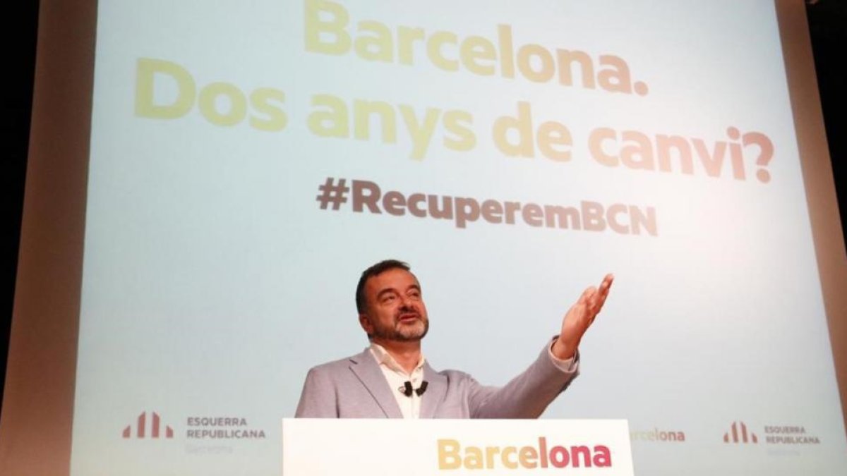 El líder de ERC en el Ayuntamiento de Barcelona, Alfred Bosch.-ACN / PATRICIA MATEOS