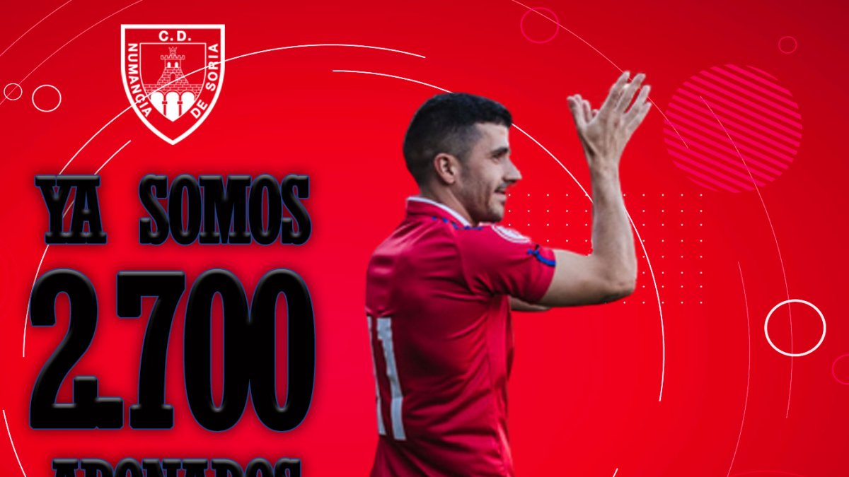 El Numancia ya cuenta con 2.700 fieles.