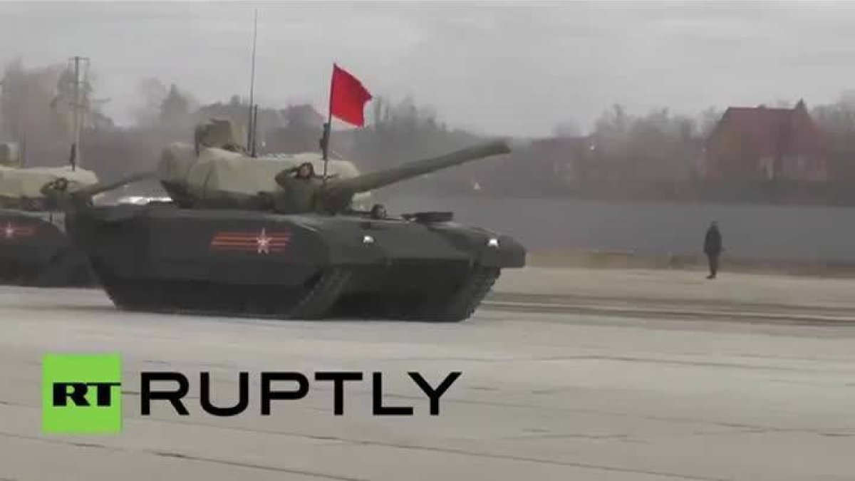 Vídeo en que se ve el nuevo tanque ruso: el Armata T-14.-Foto: YOUTUBE