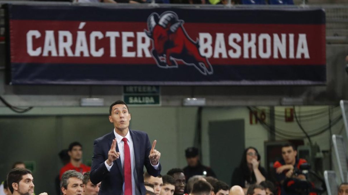 Pablo Prigioni, el miércoles en su último partido con el Baskonia.-DAVID AGUILAR (EFE)