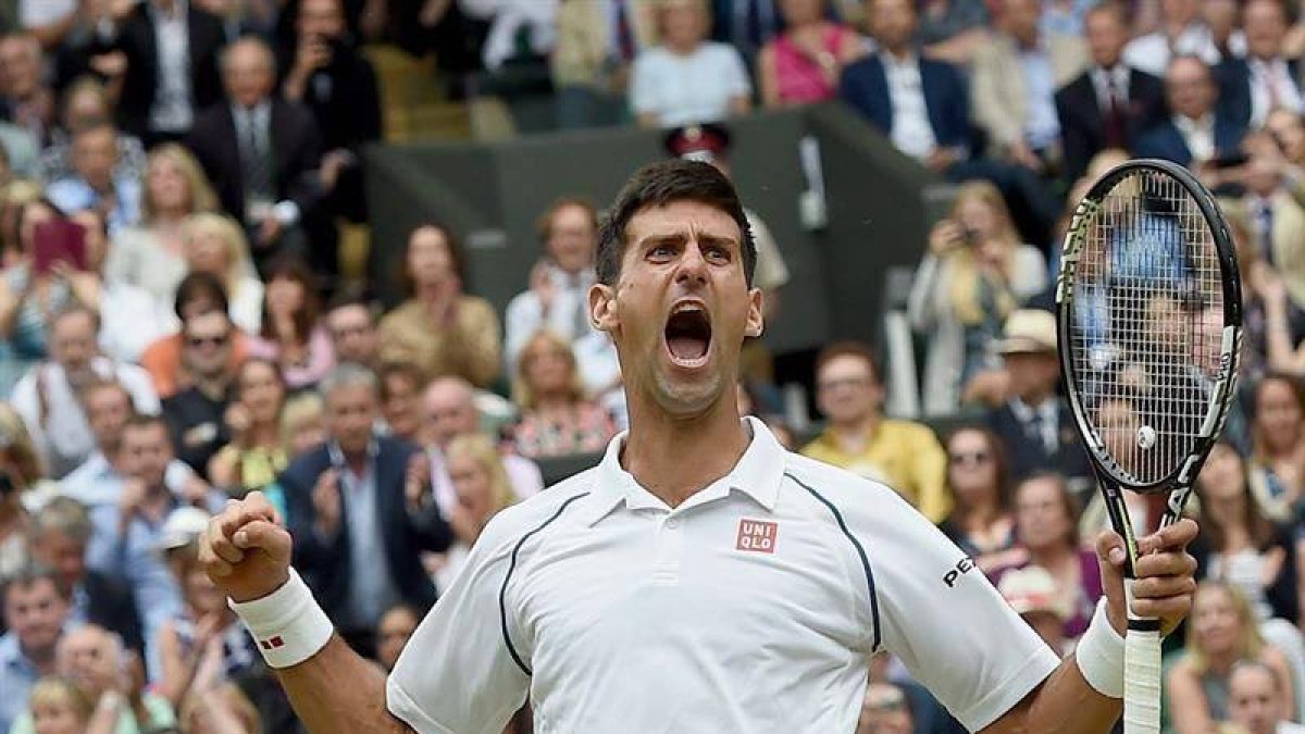 Djokovic celebra su triunfo.-EFE