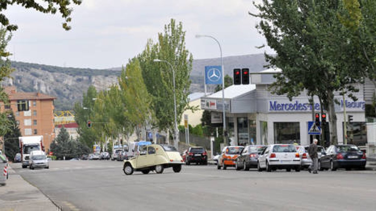Eduardo Saavedra, zona en la que se ubicarán las futuras viviendas colaborativas de alquiler joven de Soria. VALENTÍN GUISANDE