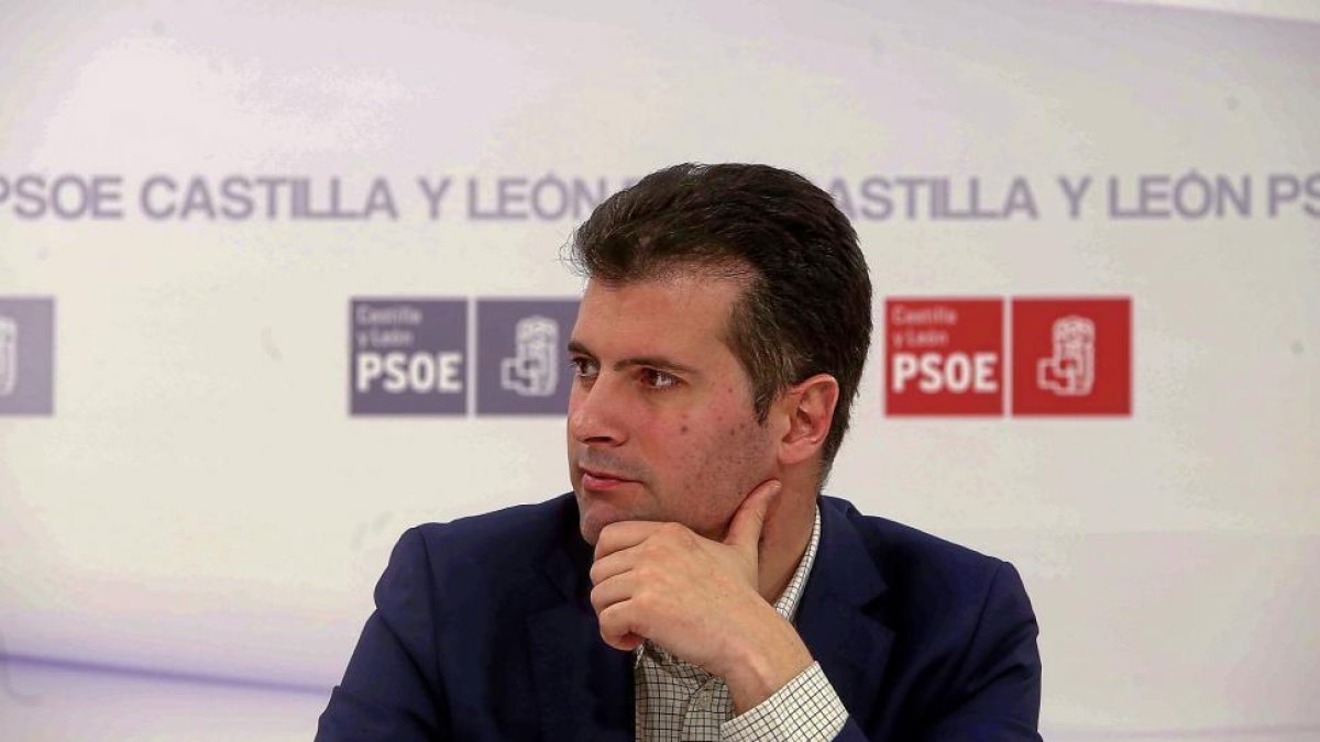 El secretario general del PSOE de Castilla y León, Luis Tudanca.-ICAL