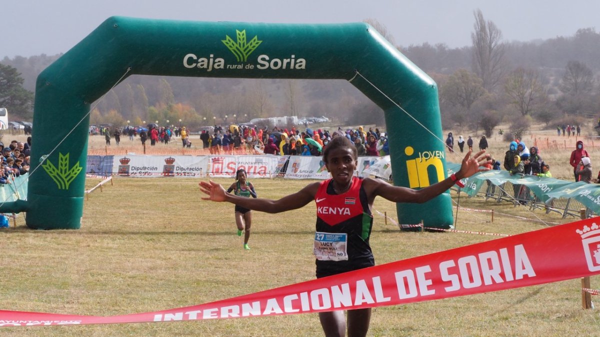 Lucy Maiwa en la edición del Cross de Soria del año pasado. HDS
