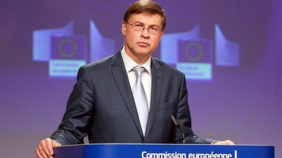 Vladis Dombrovskis, vicepresidente de la Comisión Europea.-