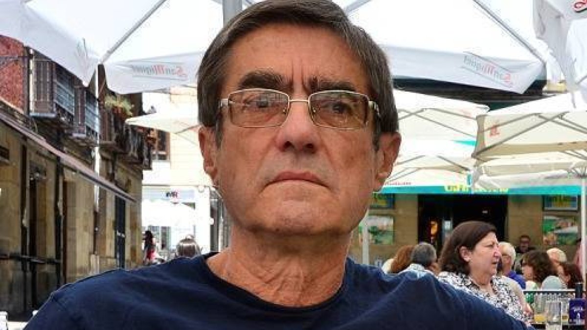 Juan Aranzadi durante su estancia ayer en Soria. / ÁLVARO MARTÍNEZ-