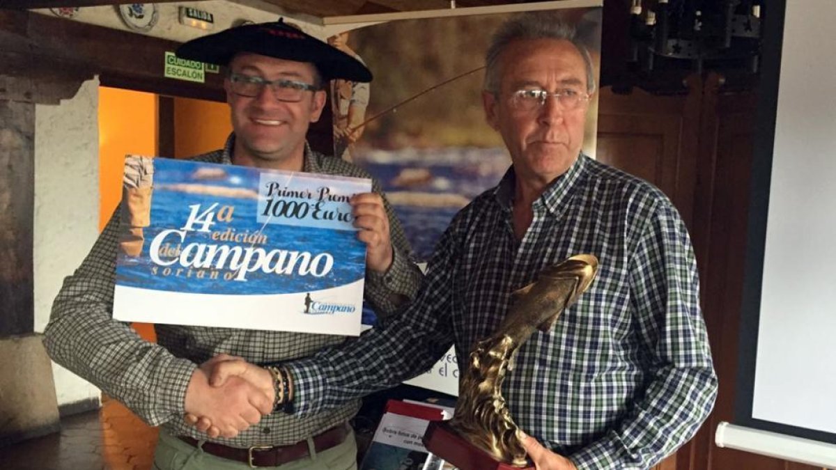 Luis Trujillo junto a Jesús Aldea.-C.D. CAMPANO SORIANO