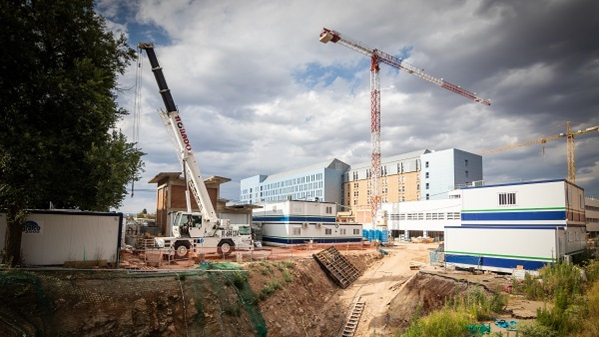 Las obras de la segunda fase del Santa Bárbara avanzan al ritmo previsto. GONZALO MONTESEGURO