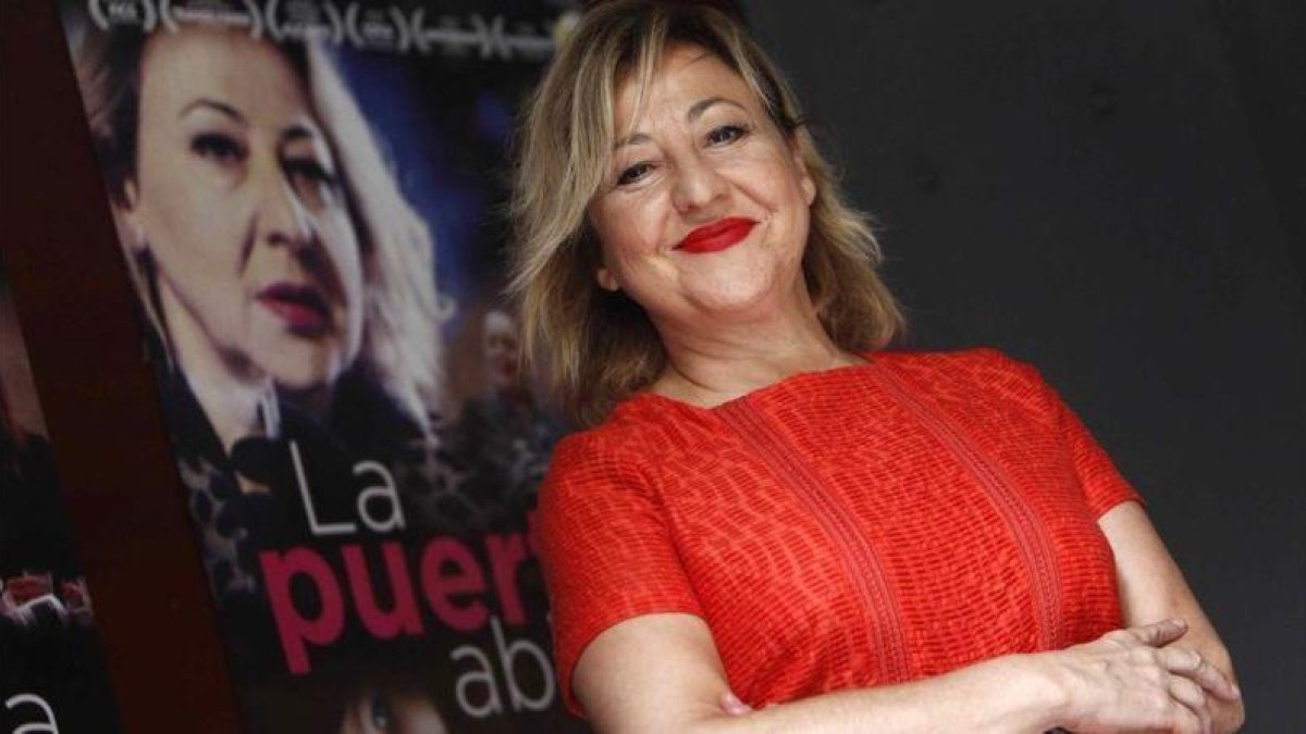 Carmen Machi, en la presentación de 'La puerta abierta' en Barcelona.-EFE / MARTA PÉREZ