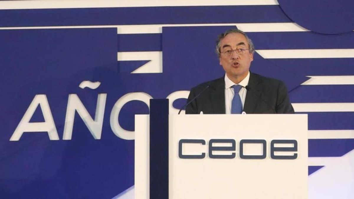 El presidente de CEOE, Juan Rosell, en una imagen de archivo.-JUANJO MARTIN
