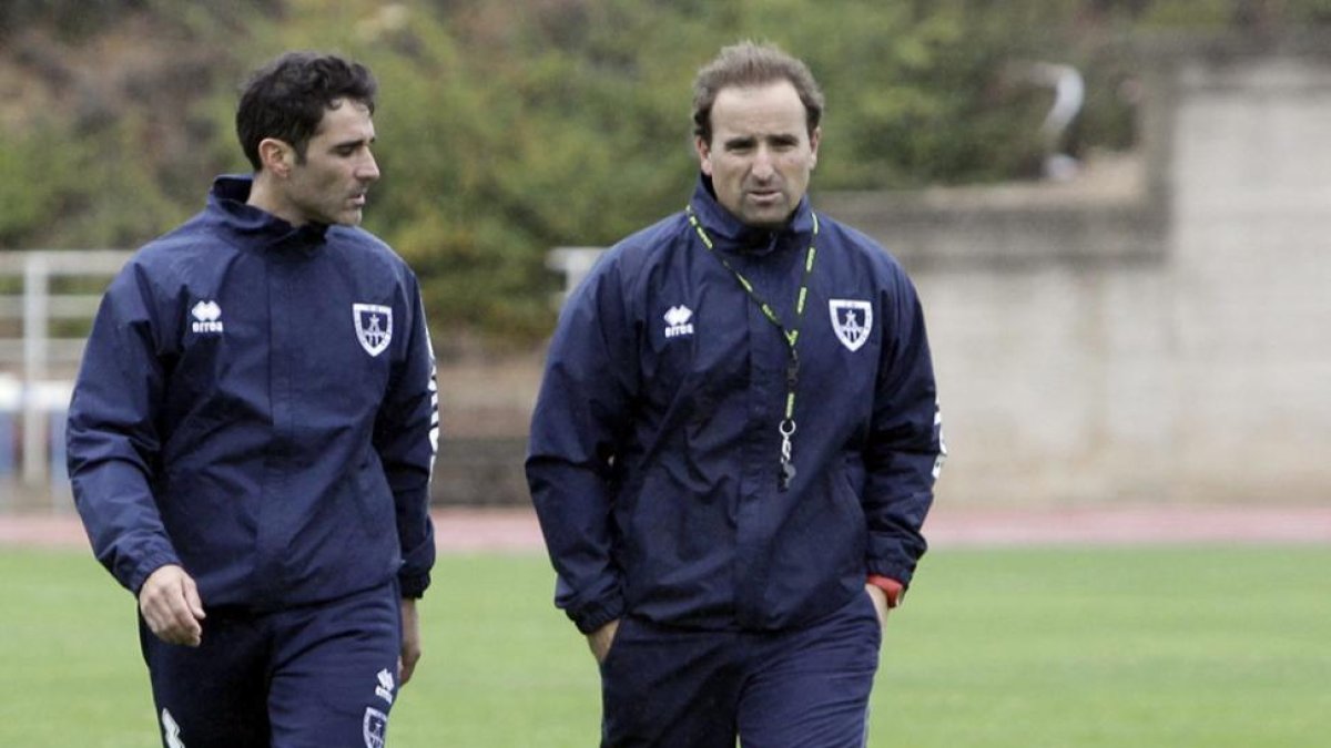 El entrenador del Numancia destaca del rival el cambio que ha mostrado después de un tiempo de adaptación a la categoría.-LUIS ÁNGEL TEJEDOR