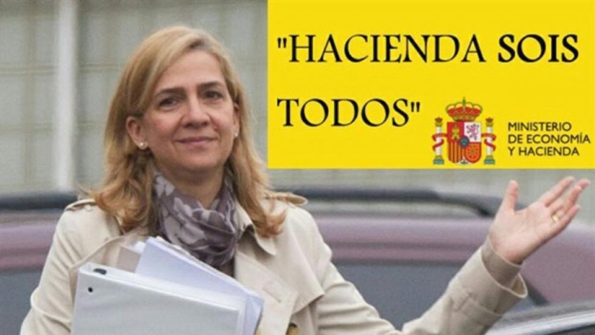 Meme sobre la infanta Cristina.-