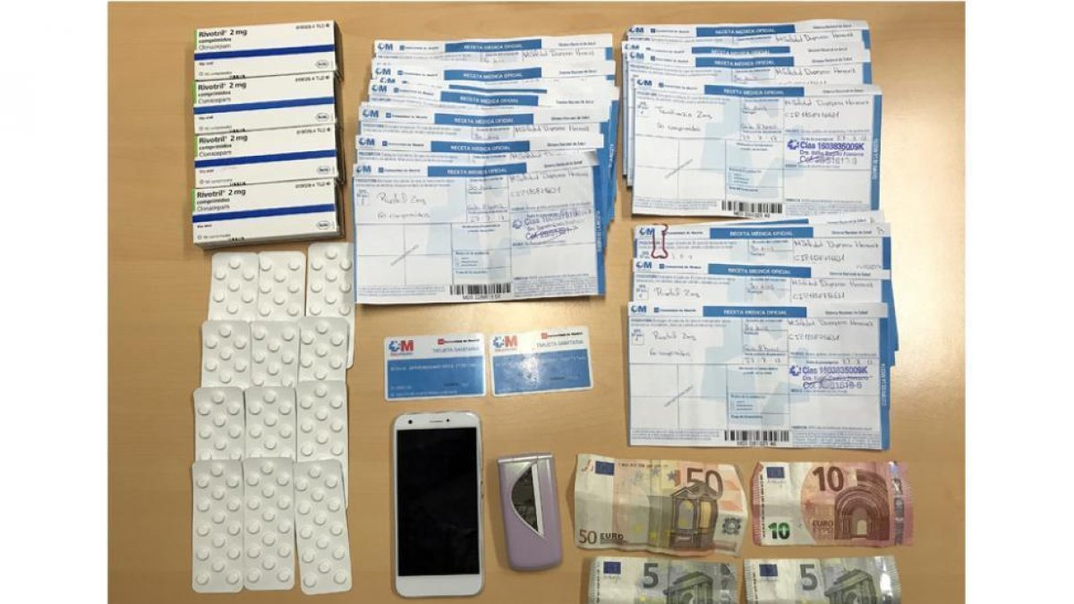 Material incautado por la Policía-D.S.