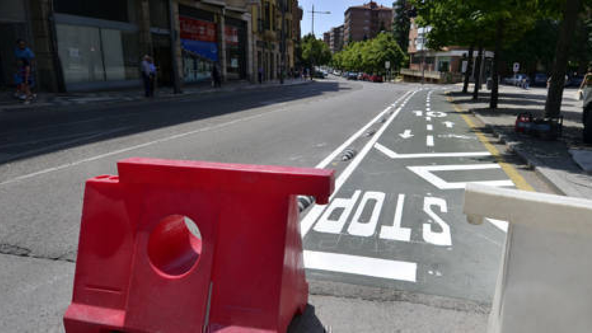 Carril bici de Soria. ÁLVARO MARTÍNEZ-