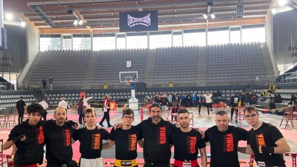 Los púgiles sorianos que compitieron el pasado fin de semana en Palencia. HDS