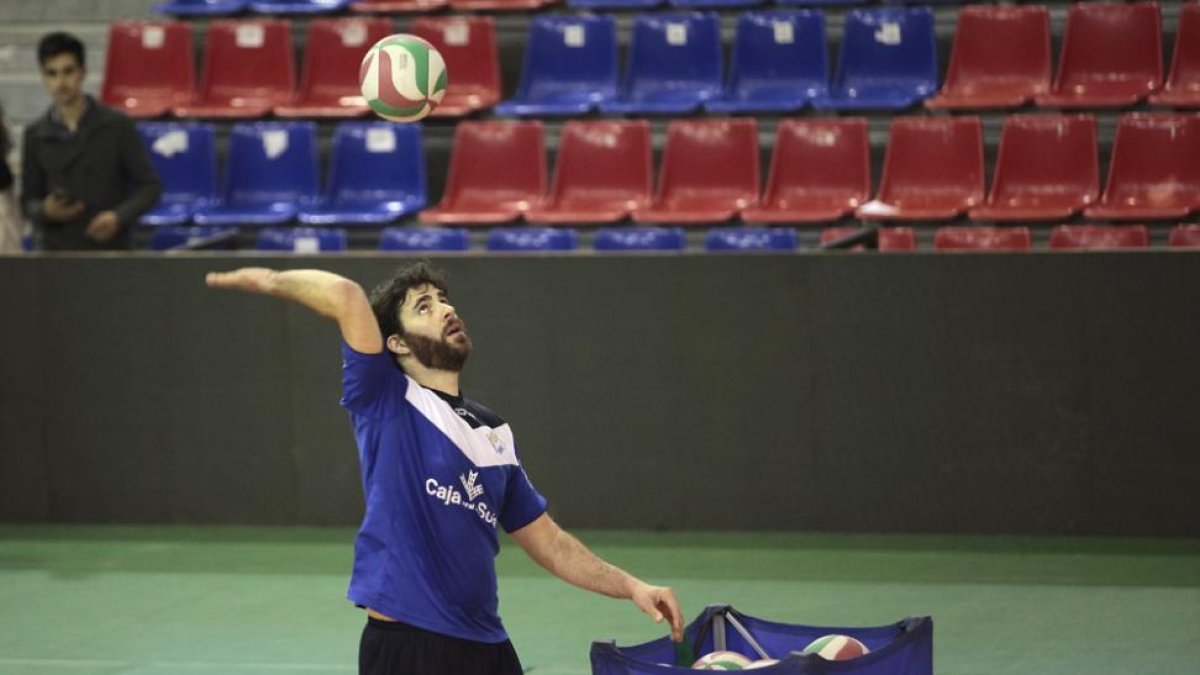 Manuel Sevillano, durante un entrenamiento del Río Duero esta temporada.-MARIO TEJEDOR