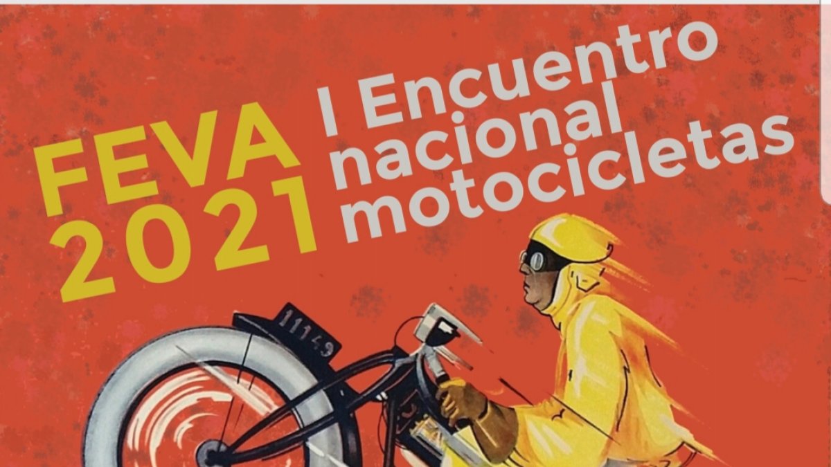 Cartel del Encuentro Nacional de Motocicletas que albergará El Burgo de Osma. HDS