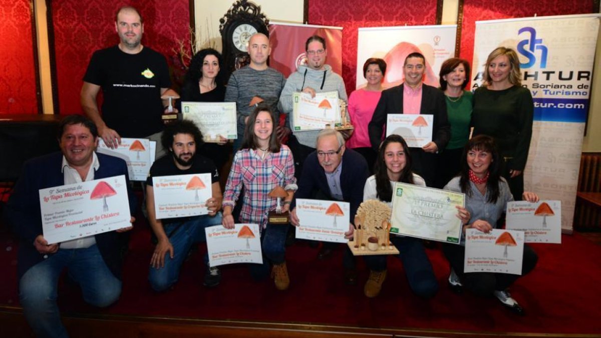 Ganadores de los premios de la Semana de la Tapa Micológica-ÁLVARO MARTÍNEZ