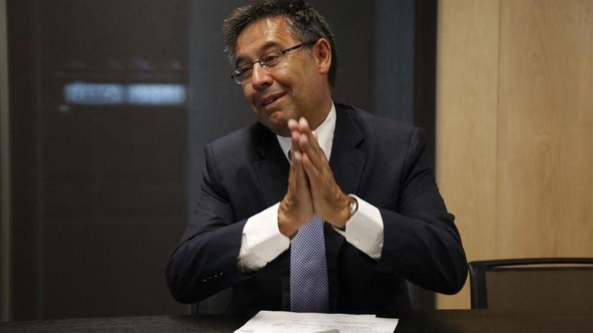 Josep Maria Bartomeu, presidente del Barça.-JULIO CARBÓ