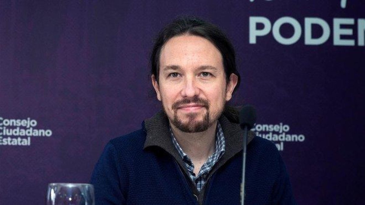 El secretario general de Podemos,  Pablo Iglesias.-EFE / LUCA PIERGIOVANNI