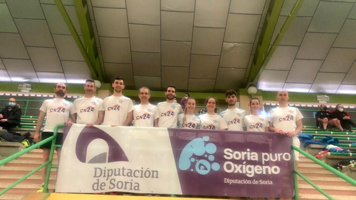 Los sorianos que compitieron el pasado fin de semana en Medina del campo. HDS
