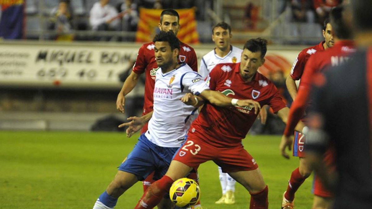 El Numancia sigue estando a cinco puntos de la promoción.-Diego Mayor
