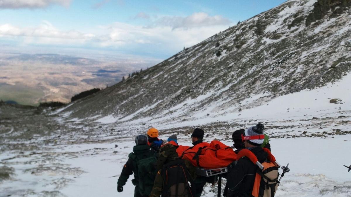 El EREIM de la Guardia Civil de Tarazona, ya activado, rescata a una persona en el Moncayo en una imagen de archivo. HDS