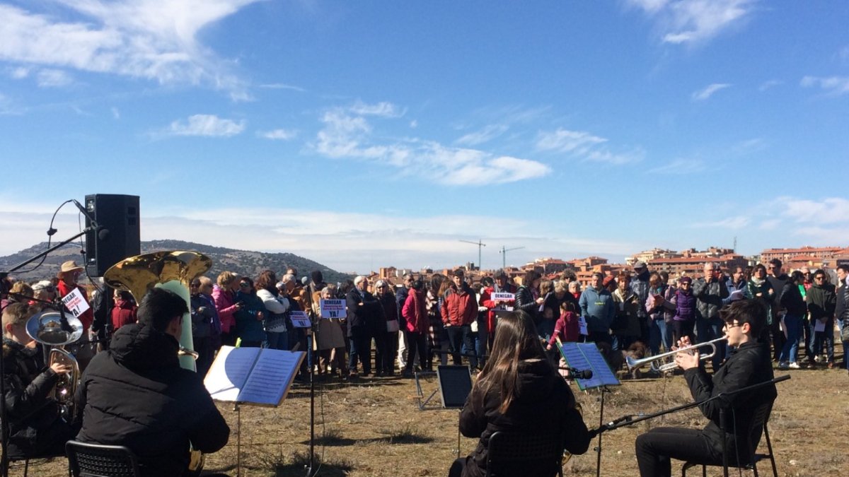 Protesta en el Cerro de los Moros.-HDS