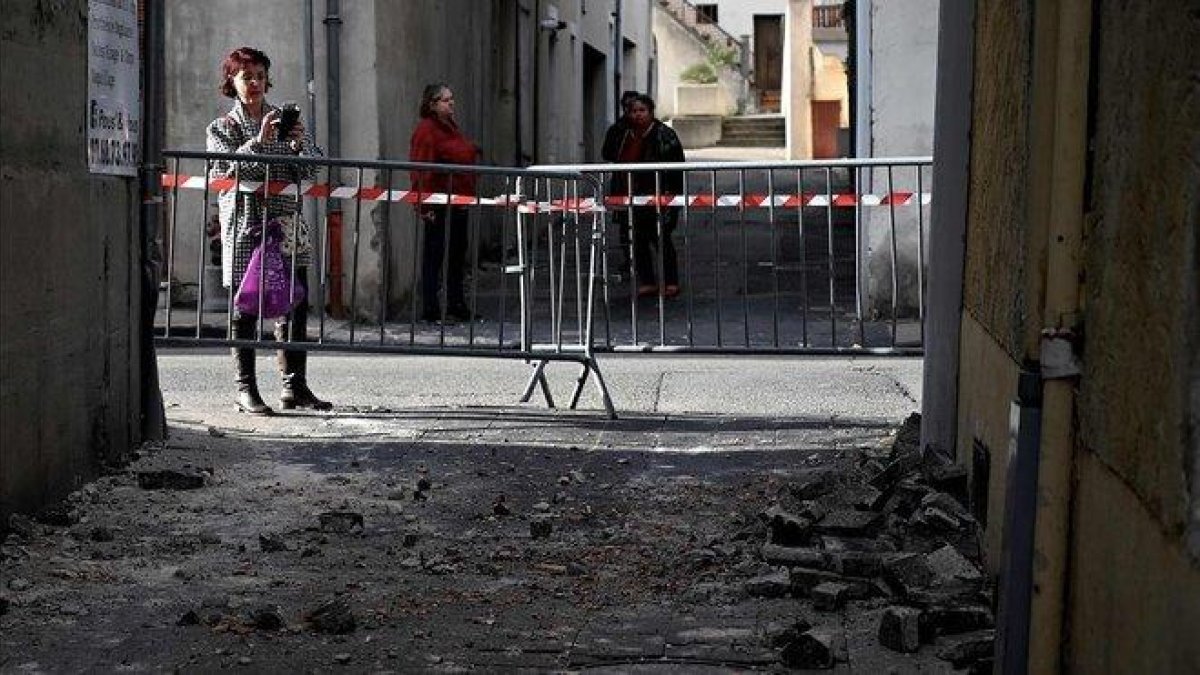 Zona afectada por el terremoto en la localidad de Le Teil, en Francia.-AFP