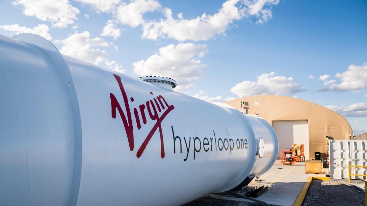 Tubos de prueba de Hyperloop Virgin.-