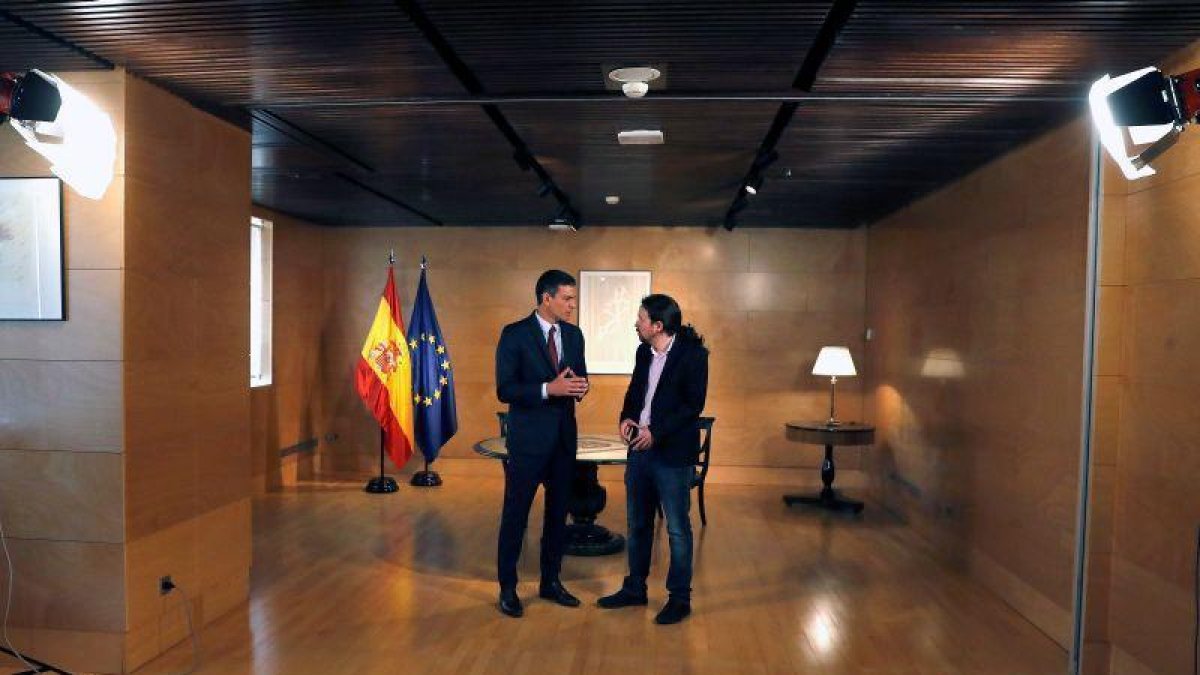 Pedro Sánchez y Pablo Casado.-EFE