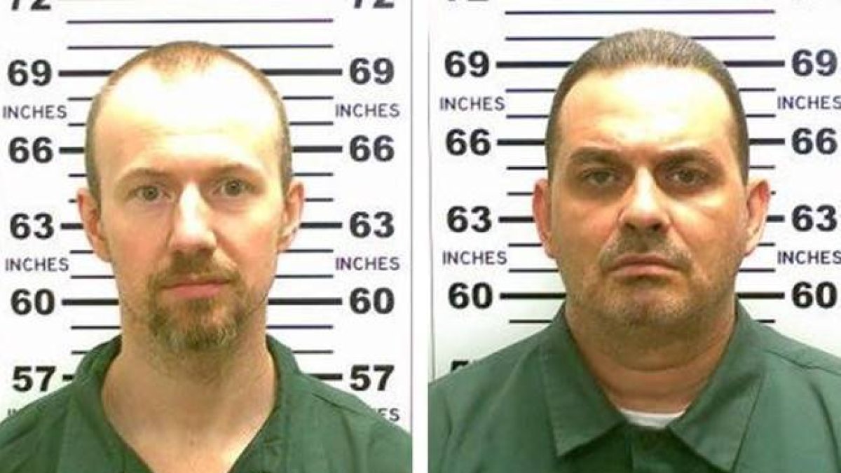 Davis Sweat (izquierda) y Richard Matt, los dos presos fugados de la prisión Clinton, en Nueva York.-Foto: EFE / NEW YORK STATE POLICE