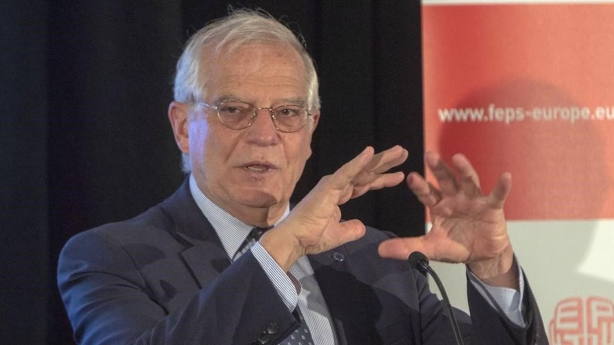Josep Borrell en Nueva York.-MIGUEL RAJMIL
